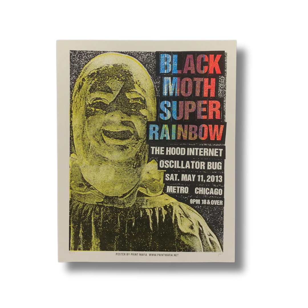 Black Moth Super Rainbow 2013 Silkscreen Poster