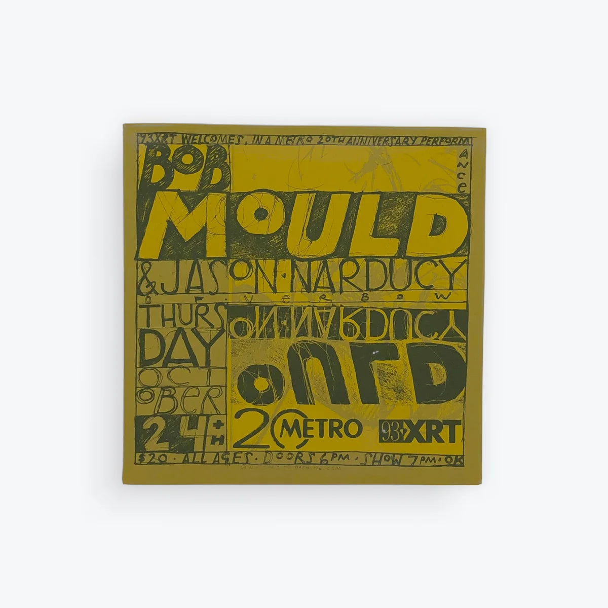 Bob Mould 2002 Silkscreen Poster