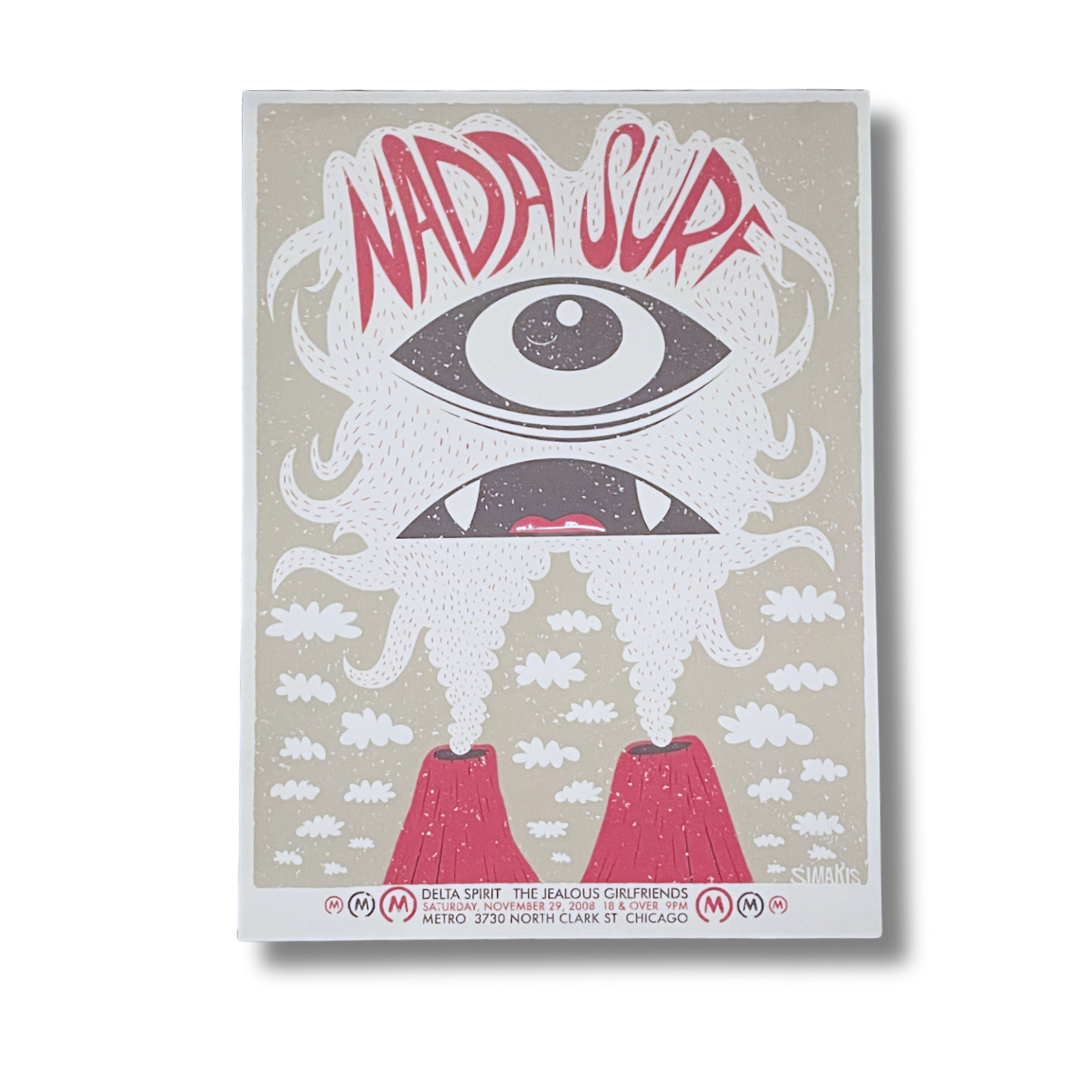 Nada Surf 2008 Silkscreen Poster