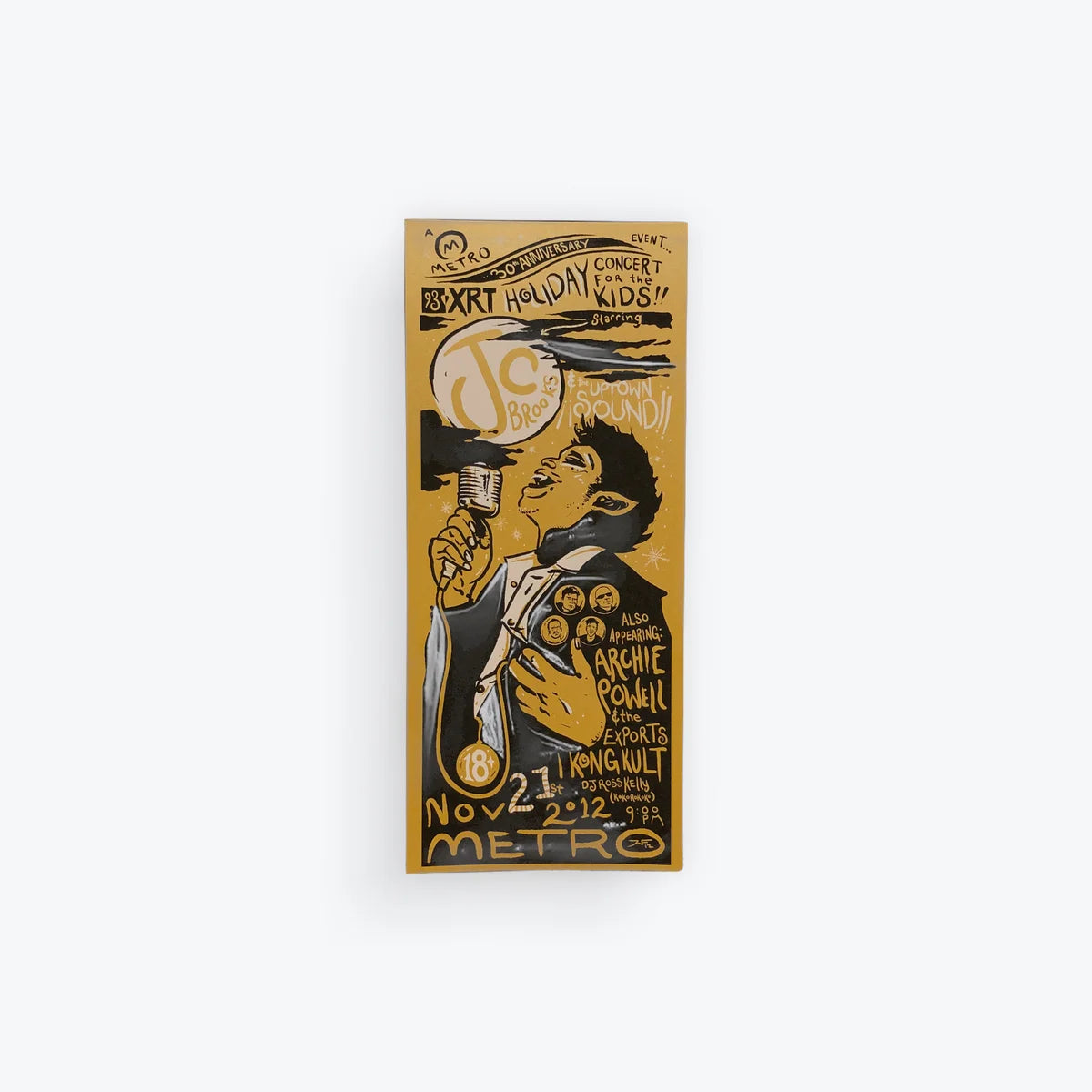 JC Brooks and the Uptown Sound Silkscreen Poster