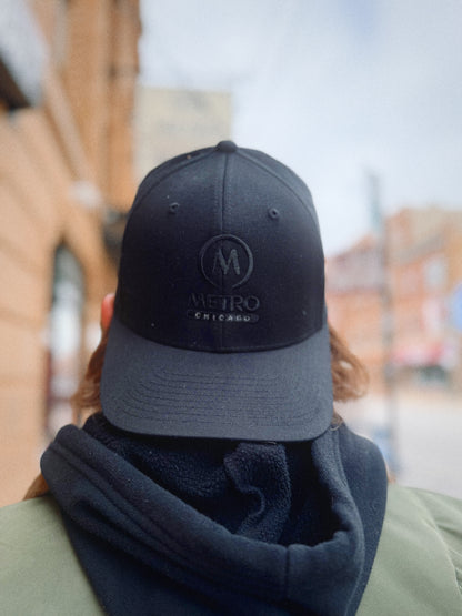 Metro Baseball Hat - black logo