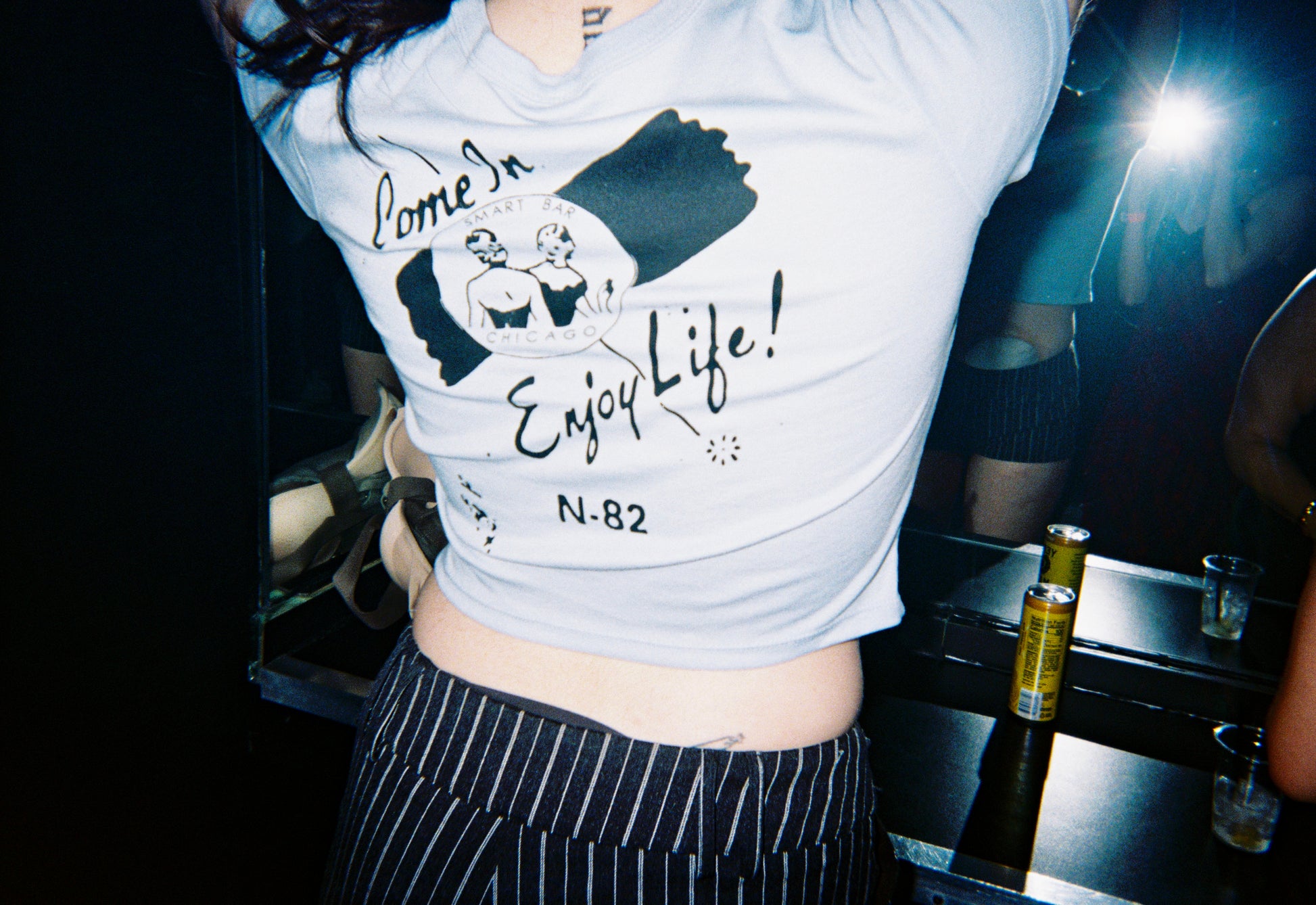 Come In and Enjoy Life smartbar baby tee