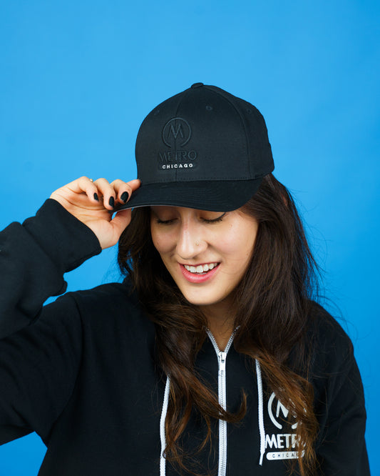 Metro Baseball Hat - black logo
